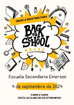 Back To School Night / Noche de regreso